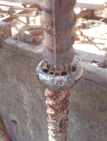 Connection using elecroslag welding 